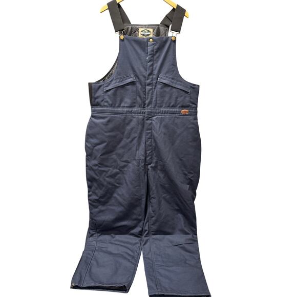 Steelguard Overalls Mens 2XL (46x29 ACTUAL) Navy Blue Insulated Utility Workwear - Picture 1 of 10